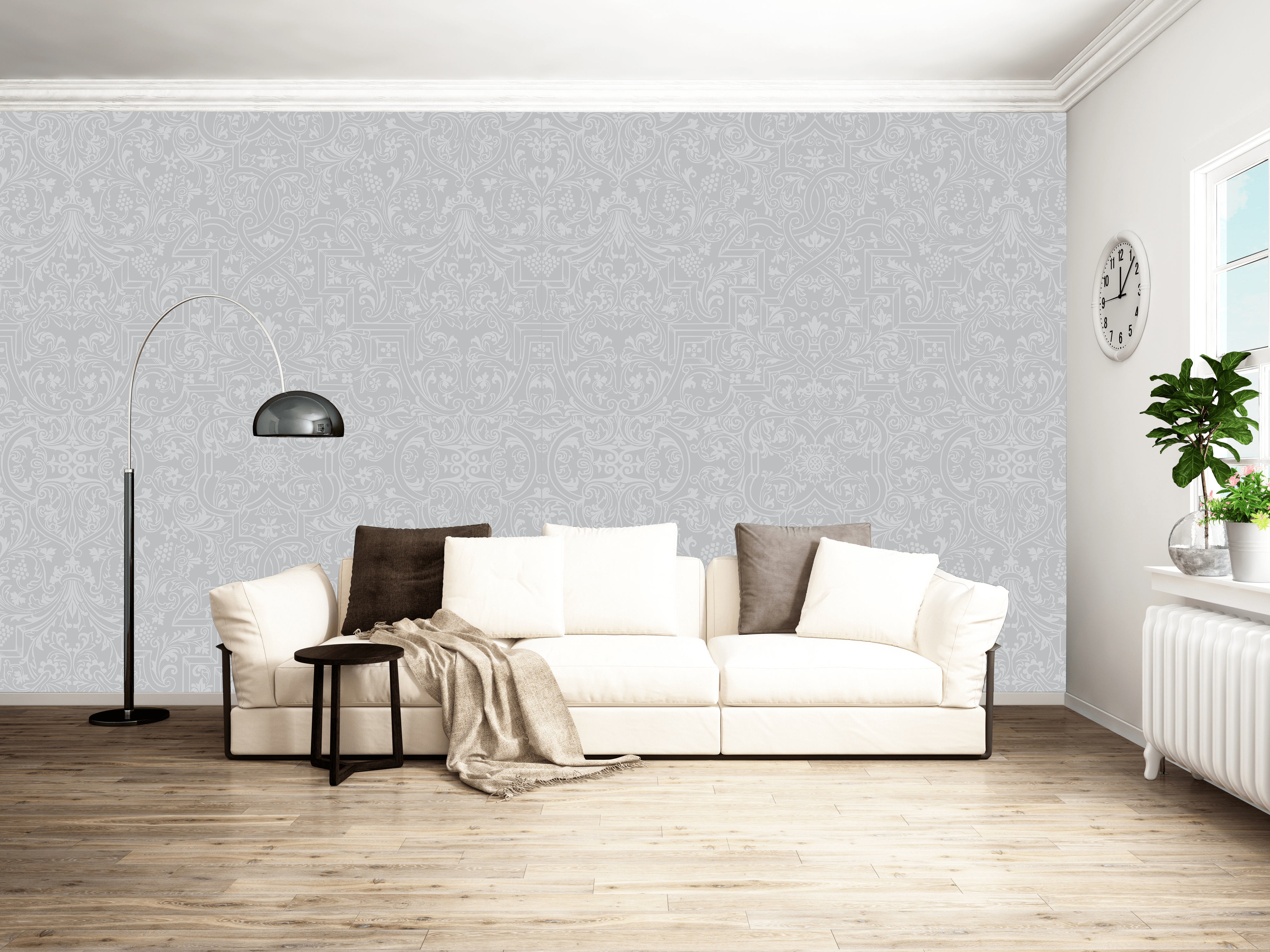 Modern and Elegant Wallpapers for Your Living Room → wallcolors.com
