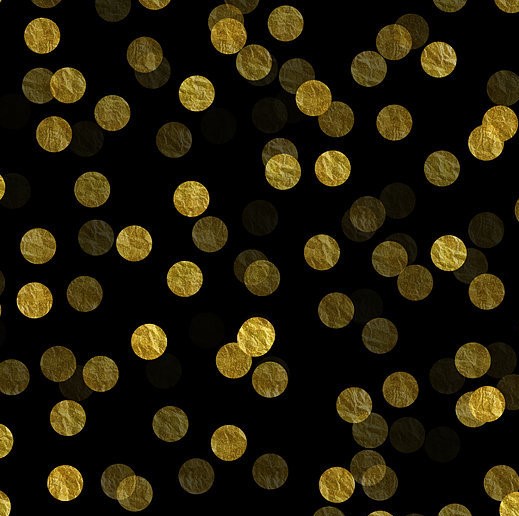 Gold Dots On Black Wallpaper | Luxe Walls - Removable Wallpapers