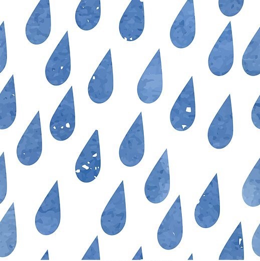 Blue Rain Wallpaper | Luxe Walls - Removable Wallpapers