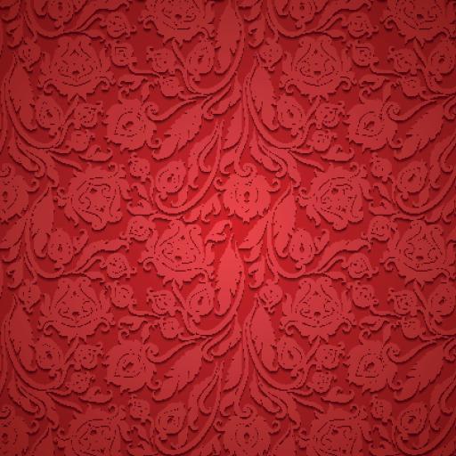 Red Floral Filigree Wallpaper | Luxe Walls - Removable Wallpapers