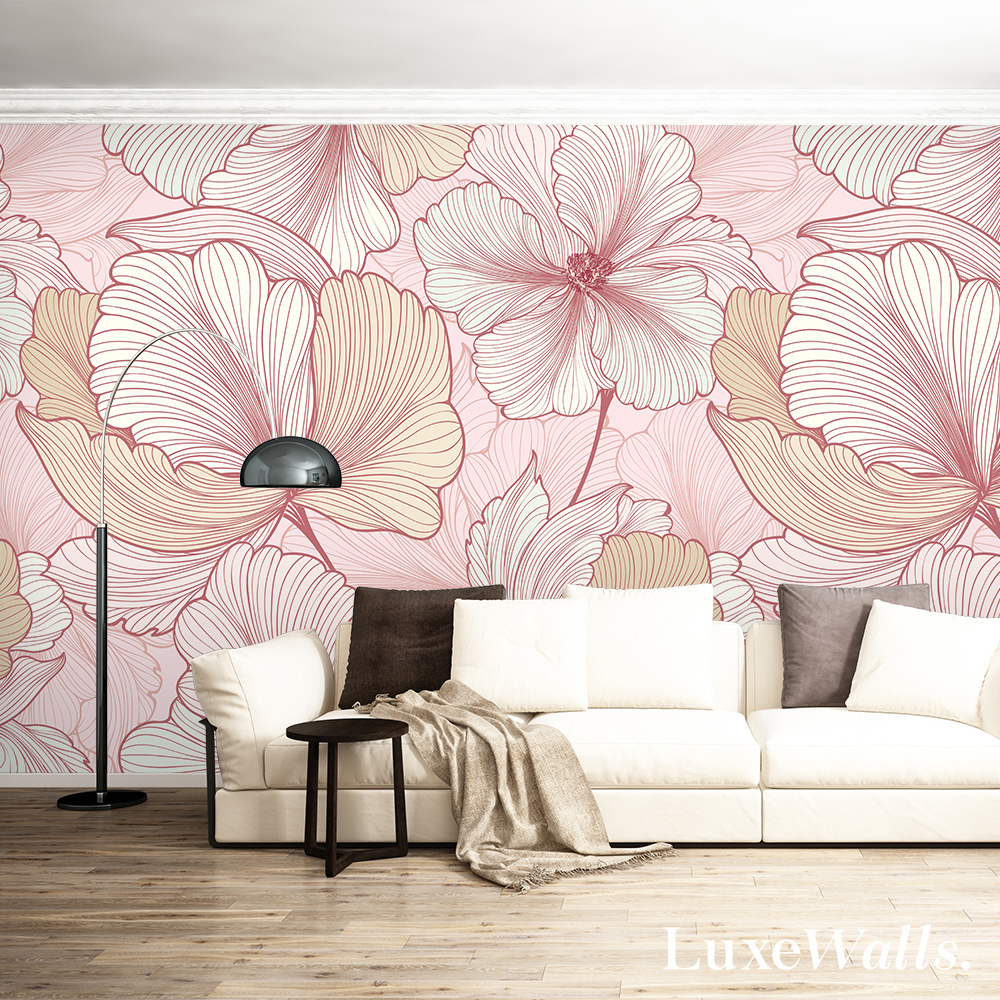 3 ways to use pink wallpaper
