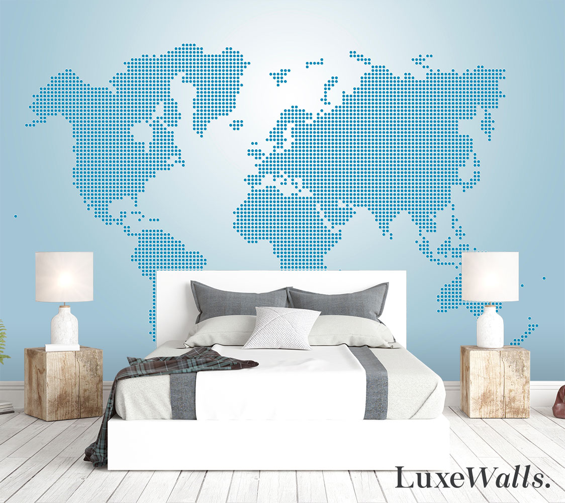 Luxe - World Map Wallpaper
