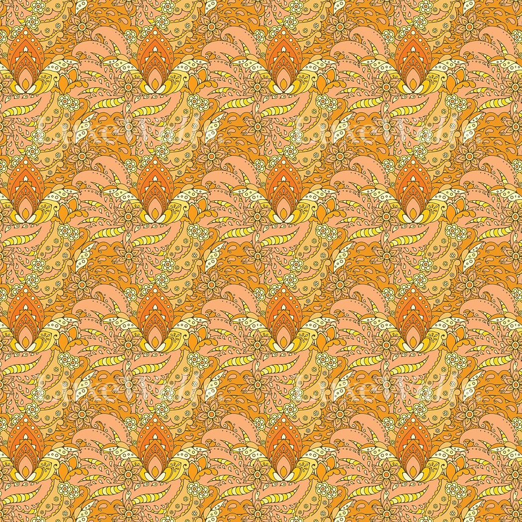 Tangerine Wallpaper | Luxe Walls - Removable Wallpapers