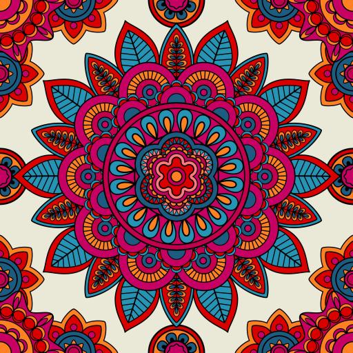 Boho Mandala Pattern Wallpaper | Luxe Walls - Removable Wallpapers