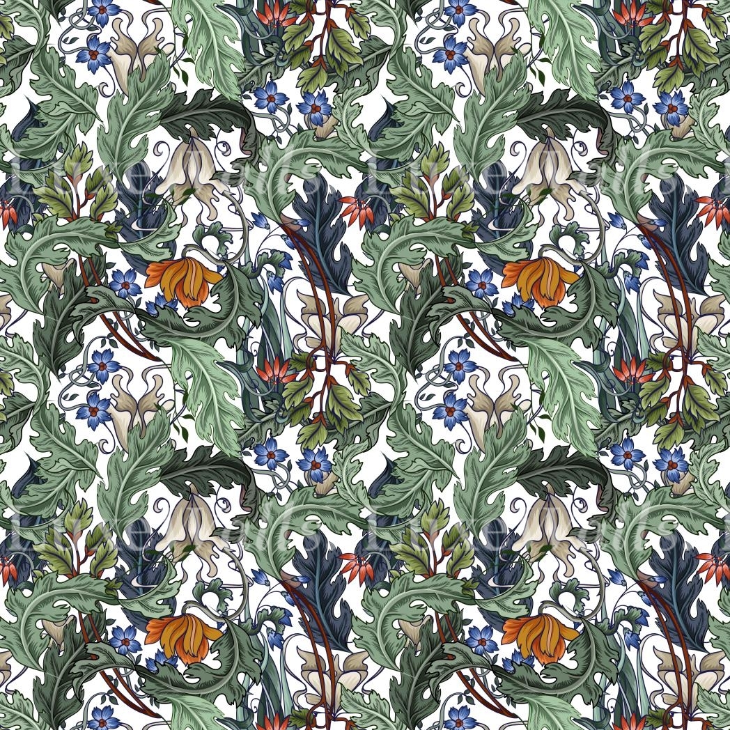 Art Deco Floral Wallpaper | Luxe Walls - Removable Wallpapers