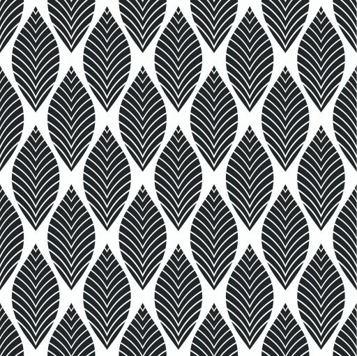 Art Deco Leaves Wallpaper | Luxe Walls - Removable Wallpapers