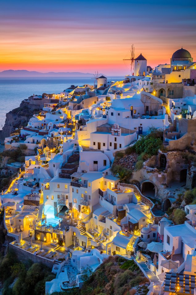 Santorini Greece coast wallpaper mural