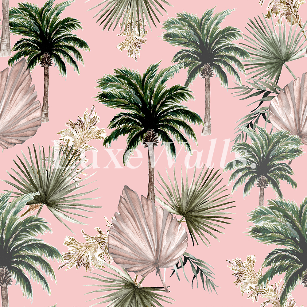 Electric Palm Wallpaper by Nathan Turner  Pink