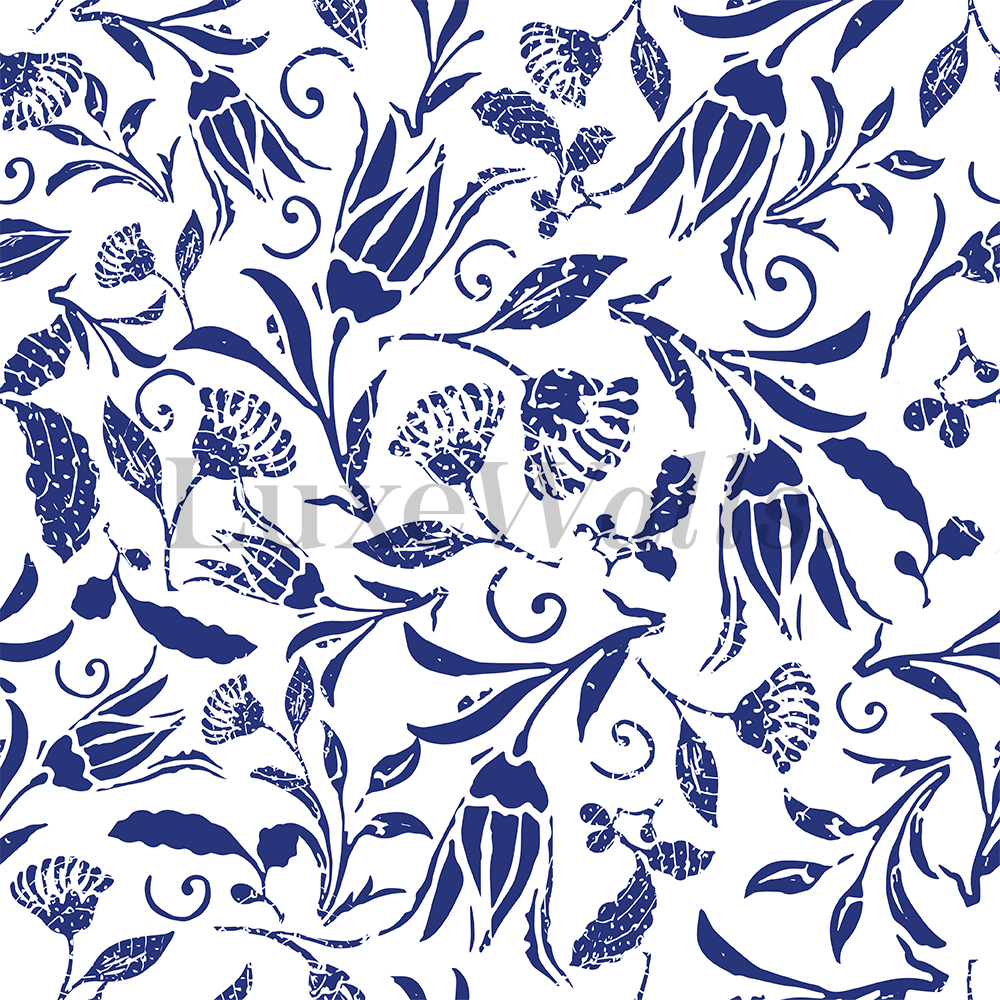 Muriva Catherine Lansfield Canterbury Floral Wallpaper Blue 165505